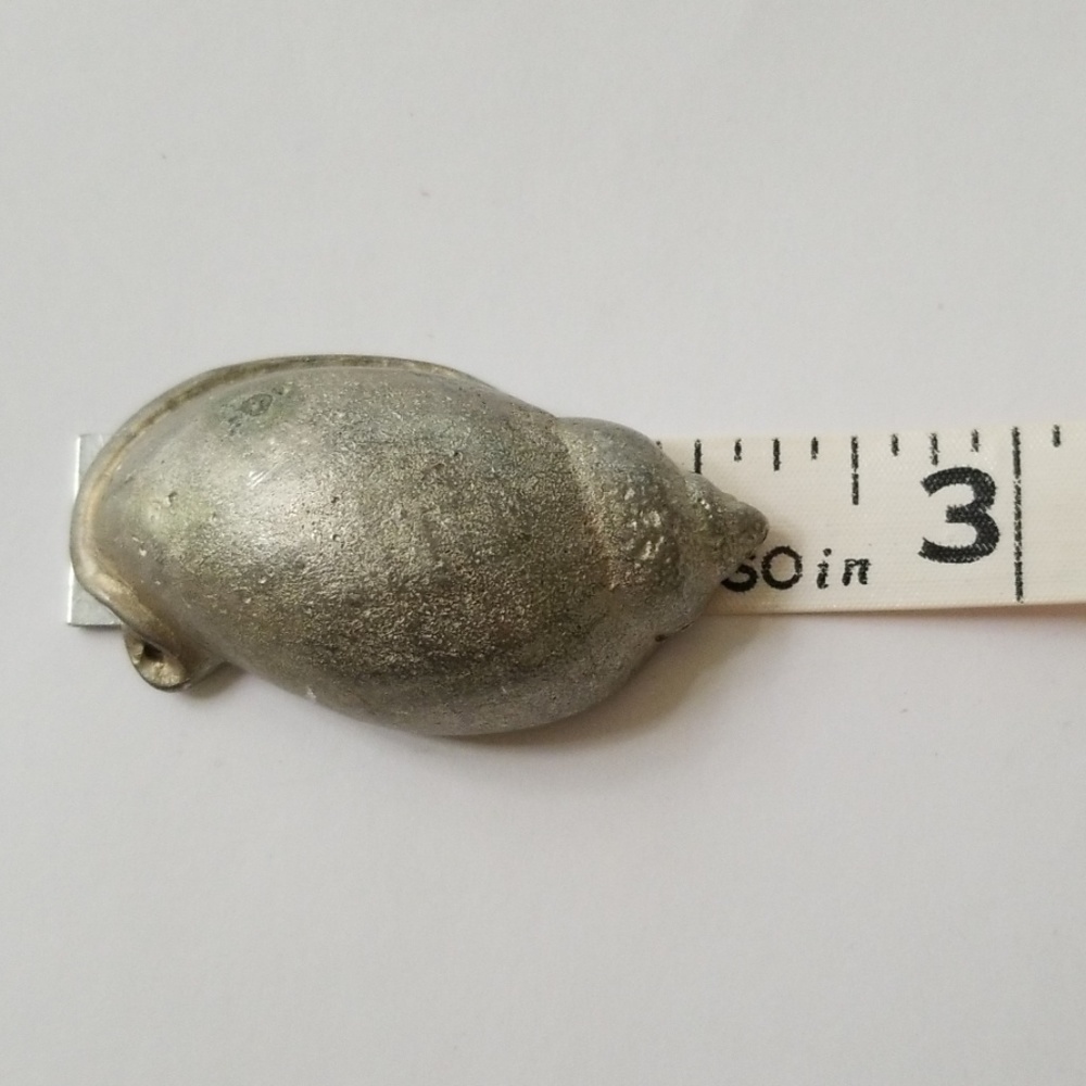 Silver Snail Base Metal Hollow Pendant 2 1/8 Inch - Picture 2 of 8